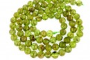 Margele Peridot natural, rotund, 5mm