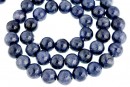 Margele safir natural, rotund, 7.5mm
