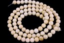 Margele jad ivory, rotund, 4.5mm