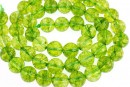 Margele cuart verde natural, rotund, 10.5mm