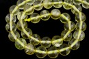 Margele cuart lemon natural, clar, rotund, 8.5mm