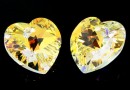 Swarovski, pandantiv inima, aurore boreale, 14mm - x2