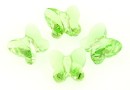 Swarovski, fluture, peridot, 6mm - x2