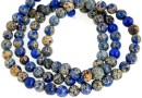 Imperial jasper, blue, round, 4.5mm