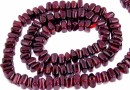 Margele granat rosu intens, pernuta, 5-5.5mm