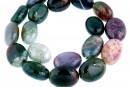 Margele agate indiene, oval, 20x15mm