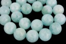 Margele acvamarin natural, A+ grade, rotund, 12.5mm