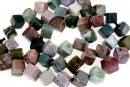 Margele agate indiene cub neregulat, 8x6mm