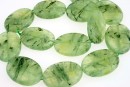 Margele prehnit natural, oval plat, 30x22mm