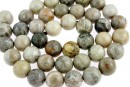 Margele coral fosil, rotund, 10mm