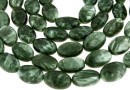 Margele serafinit natural, oval plat, 12x8mm