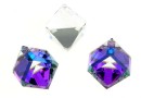 Swarovski, cabochon cub, heliotrope, 8mm - x1
