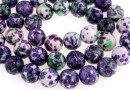 Margele Rain flower stone, rotund, 10.5mm