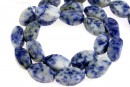 Margele sodalit, rasucit, 16x10mm
