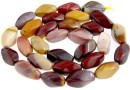 Margele mookaite, rasucit, 14x8mm
