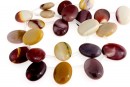 Margele mookaite, oval plat, A grade, 18x13.5mm