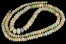 Margele opal natural auriu translucent cu irizatii, rondele, 4-6mm
