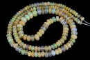 Margele opal natural auriu translucent cu irizatii, rondele, 4-6mm