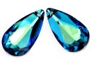 Swarovski, pandantiv picatura, bermuda blue, 24x12mm - x1