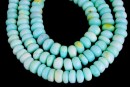 Margele opal peruvian albastru, rondele neregulate, 8.5-9mm
