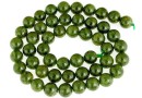 Margele granat grosular oliv natural, rotund, 8.5mm