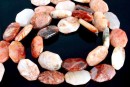 Margele agate naturale Morocco, octogon, 25x18mm