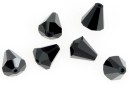 Swarovski, margele con, jet, 8x7mm - x1
