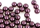Perle Swarovski cu un orificiu, burgundy, 5mm - x4