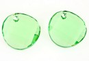 Swarovski, pandantiv twist, peridot, 18mm - x1