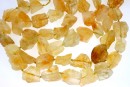 Margele citrin, piatra naturala bruta, 19-24mm