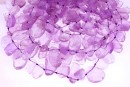 Margele ametist lavanda clar, piatra naturala bruta, 15-25mm