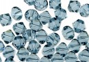 Swarovski, margele bicone, indian sapphire, 6mm - x10