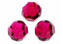 Swarovski, margele, rotund fatetat, ruby, 12mm - x1