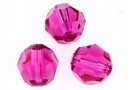 Swarovski, margele, rotund fatetat, fuchsia, 8mm - x2