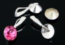 Baza pandantiv argint 925, chaton 13mm - x1