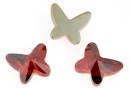 Swarovski, cabochon fluture, red magma, 18mm - x1