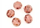 Swarovski, margele, rotund fatetat, blush rose, 8mm - x2