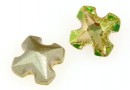 Swarovski, fancy greek cross, luminous green, 8mm - x1