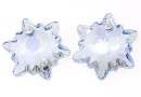 Swarovski, pandantiv edelweiss, blue shade, 18mm - x1