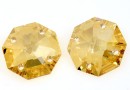 Swarovski, link octogon 4 gauri, golden shadow, 16mm - x1