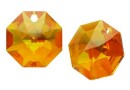 Swarovski, pandantiv octogon, topaz blue AB, 14mm - x1