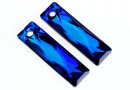 Swarovski, pandantiv Queen baguette, bermuda blue, 38mm - x1