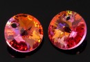 Swarovski, pandantiv rivoli, rose transmission, 8mm - x4