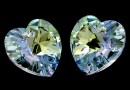 Swarovski, pandantiv inima, provence lavander AB, 14mm - x2
