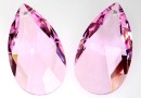Swarovski, pandantiv picatura, rosaline, 28mm - x1