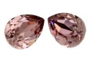 Swarovski, fancy picatura, antique pink, 14x10mm - x1