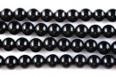 Margele onix negru, rotund, 12mm - x10