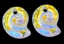 Swarovski, pandantiv Sea snail, aurore boreale, 14mm - x1