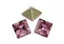 Swarovski, fancy chaton Square, light amethyst, 6mm - x6
