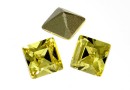 Swarovski, fancy chaton Square, jonquil, 6mm - x6